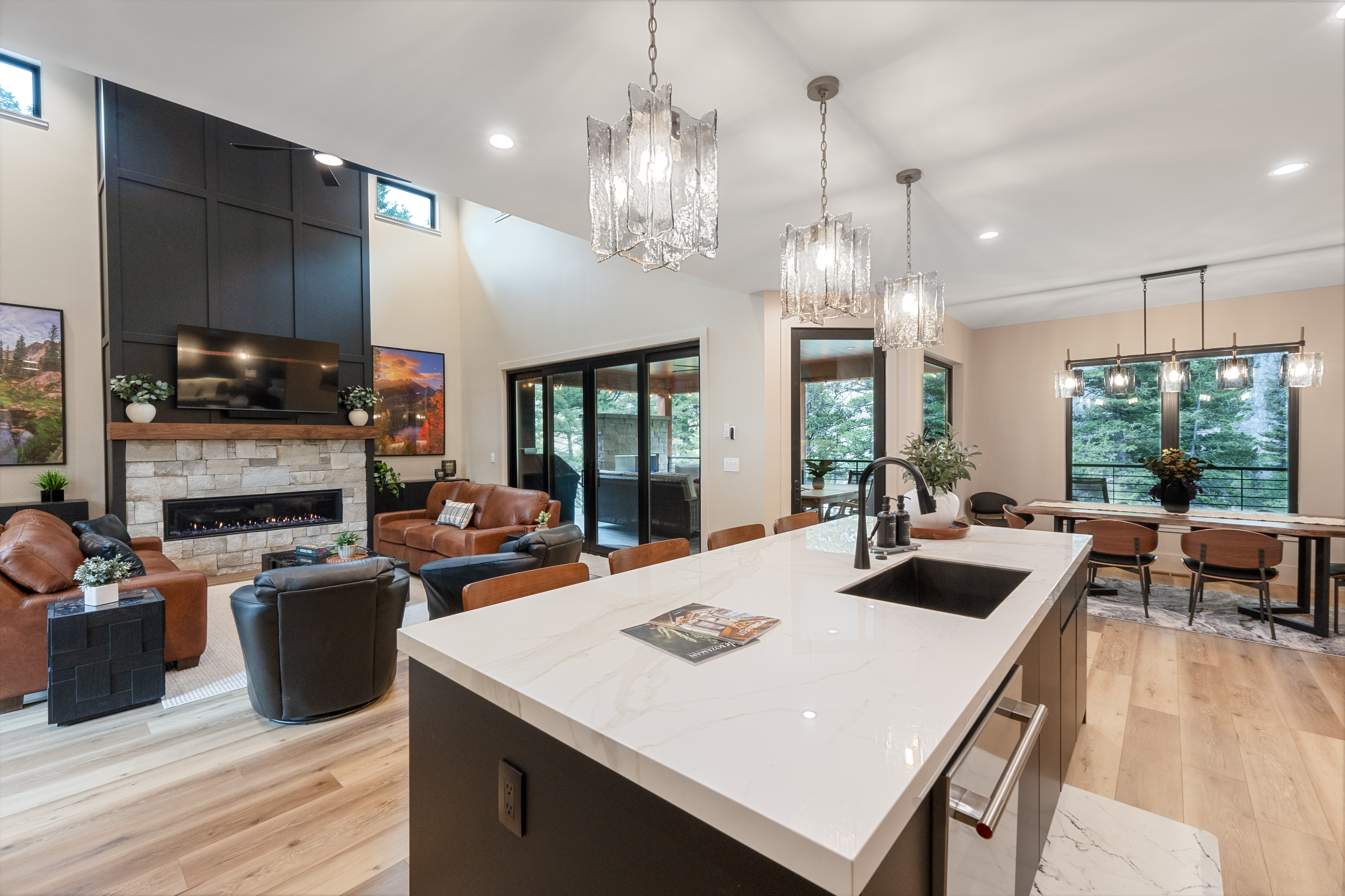 Kitchen and dining area